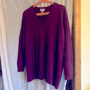 PURE collection 100% Cashmere sweater US 14/16